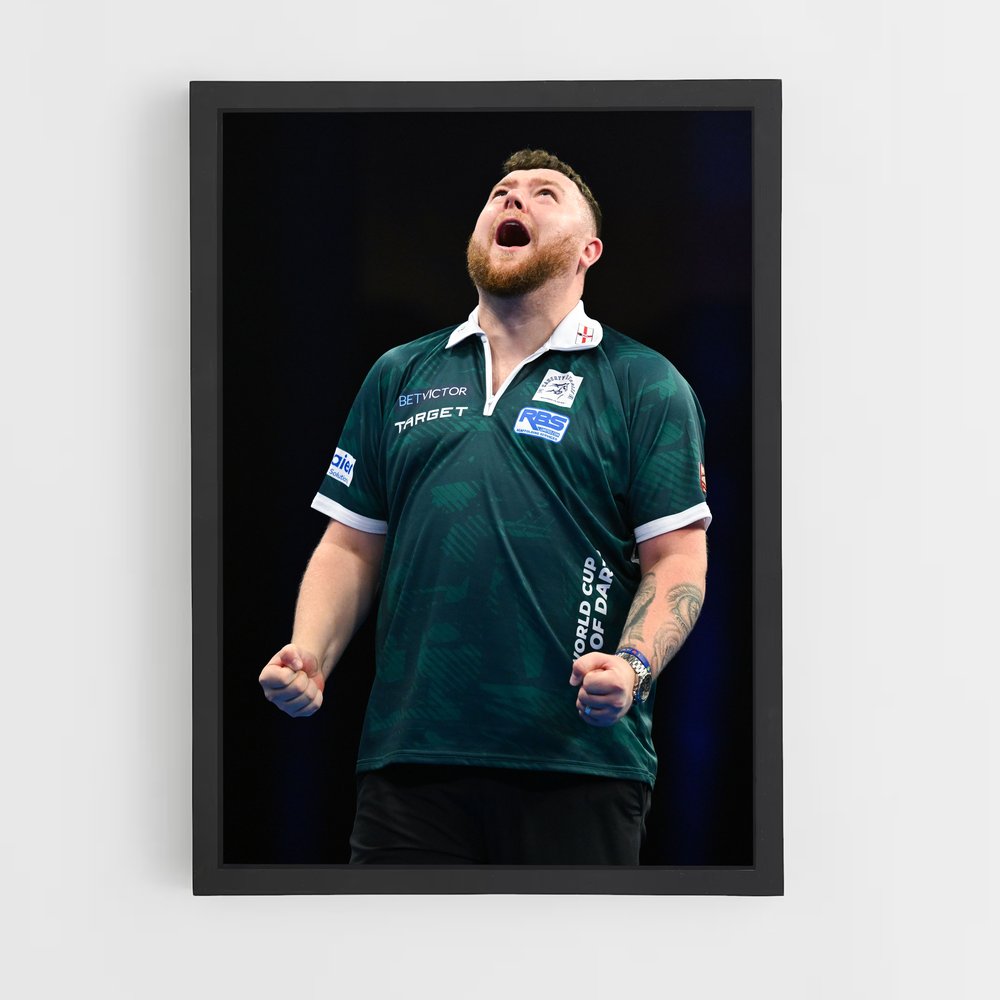 Poster Gerwyn price idole – affiche Fléchettes (vue 2)